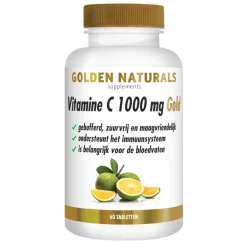 Vitamine C Gold 1000mg Vegan 60 tabletten^Golden Naturals Hot