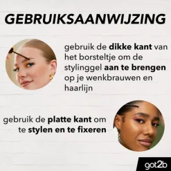 Sale Glued 4 Brows & Edges Gel Black 16 ml Haarstyling