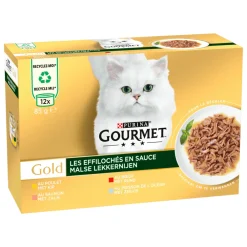 Kattenvoer<Gourmet Gold Blik Malse Lekkernijen Multipack 12 x 85 gr