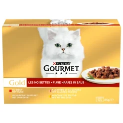 Gold Multipack Fijne Hapjes Rood 12 x 85 gr^Gourmet Hot