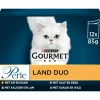 Hot Perle Mini Filets Multipack Land Duo in Saus 12 x 85 gr Kattenvoer