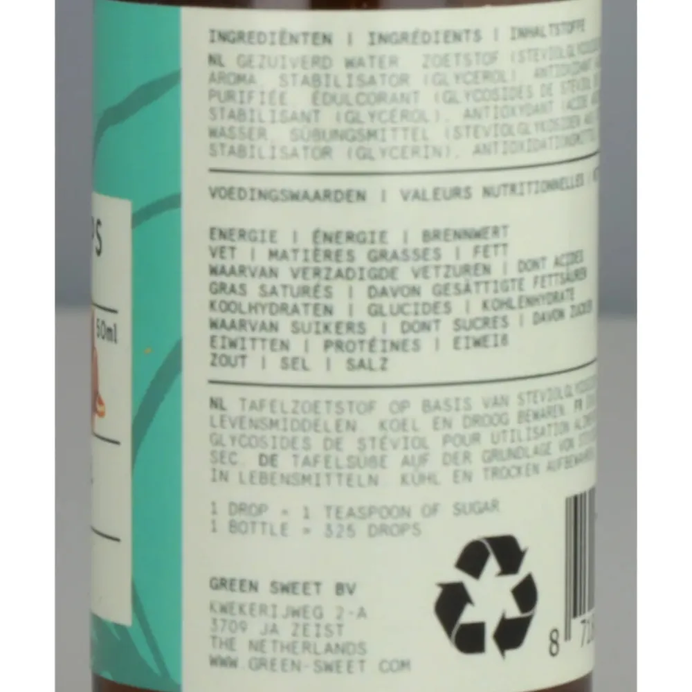 Vloeibaar Caramel 50 ml^Green Sweet Clearance