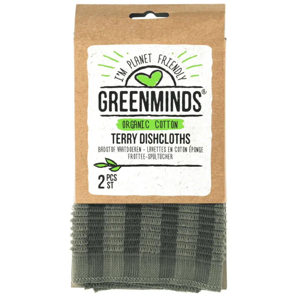 Schoonmaakdoekjes<Greenminds Badstof Vaatdoeken 35 x 35 cm 2 stuks