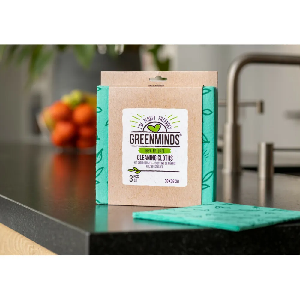 Schoonmaakdoekjes<Greenminds Schoonmaakdoekjes 38x38 cm 3 stuks
