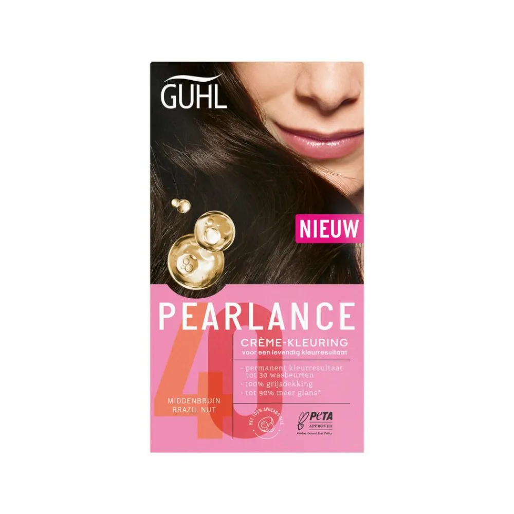 Outlet Pearlance Intensieve Crème-Haarkleuring 40 Middenbruin Brazil Nut 117 ml Haarkleuring
