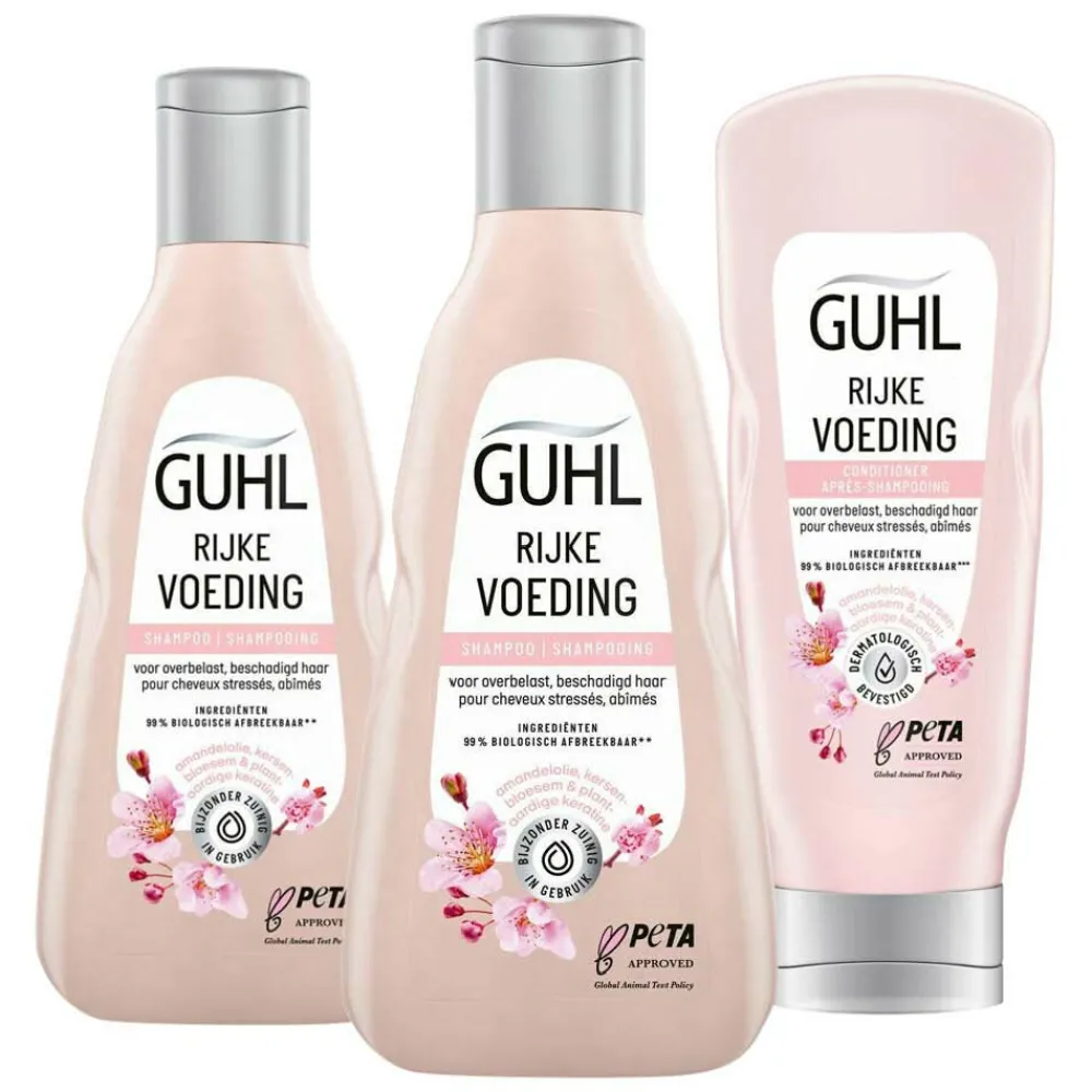 Online Rijke Voeding - Shampoo 2 x 250 ml & Conditioner 1 x 200 ml - Pakket Conditioner|Shampoo