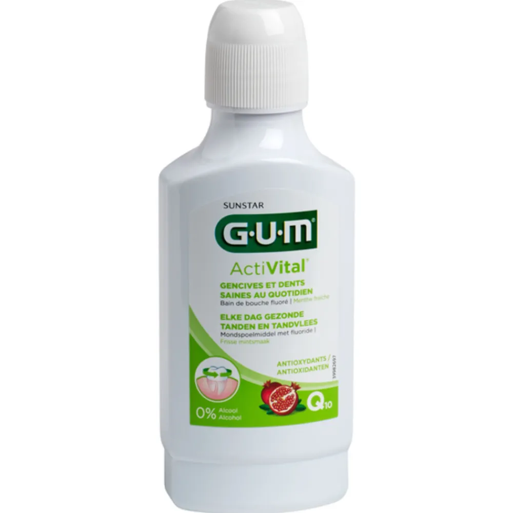 Spoelen & Poetsen<GUM Mondspoelmiddel ActiVital 300 ml
