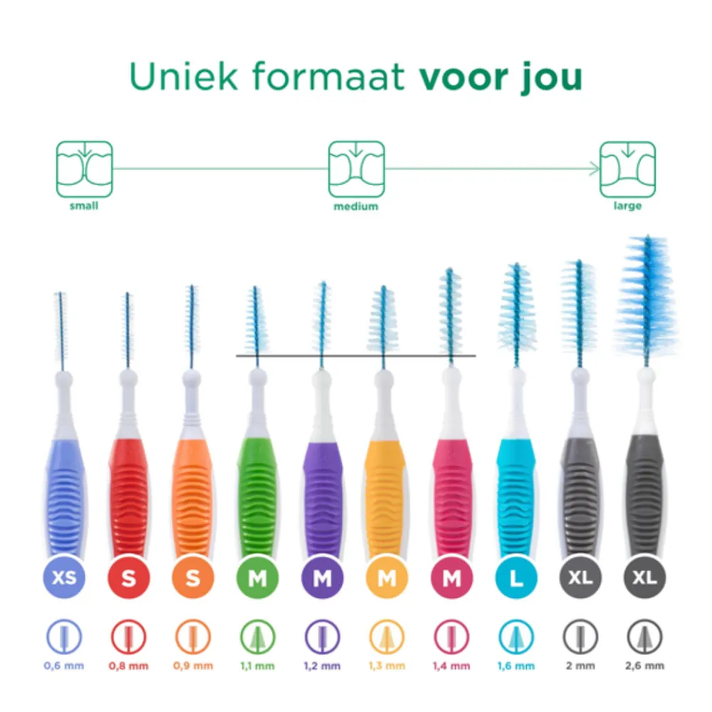 Flossen & Ragen<GUM Trav-Ler Ragers Paars 1.2mm 6 stuks