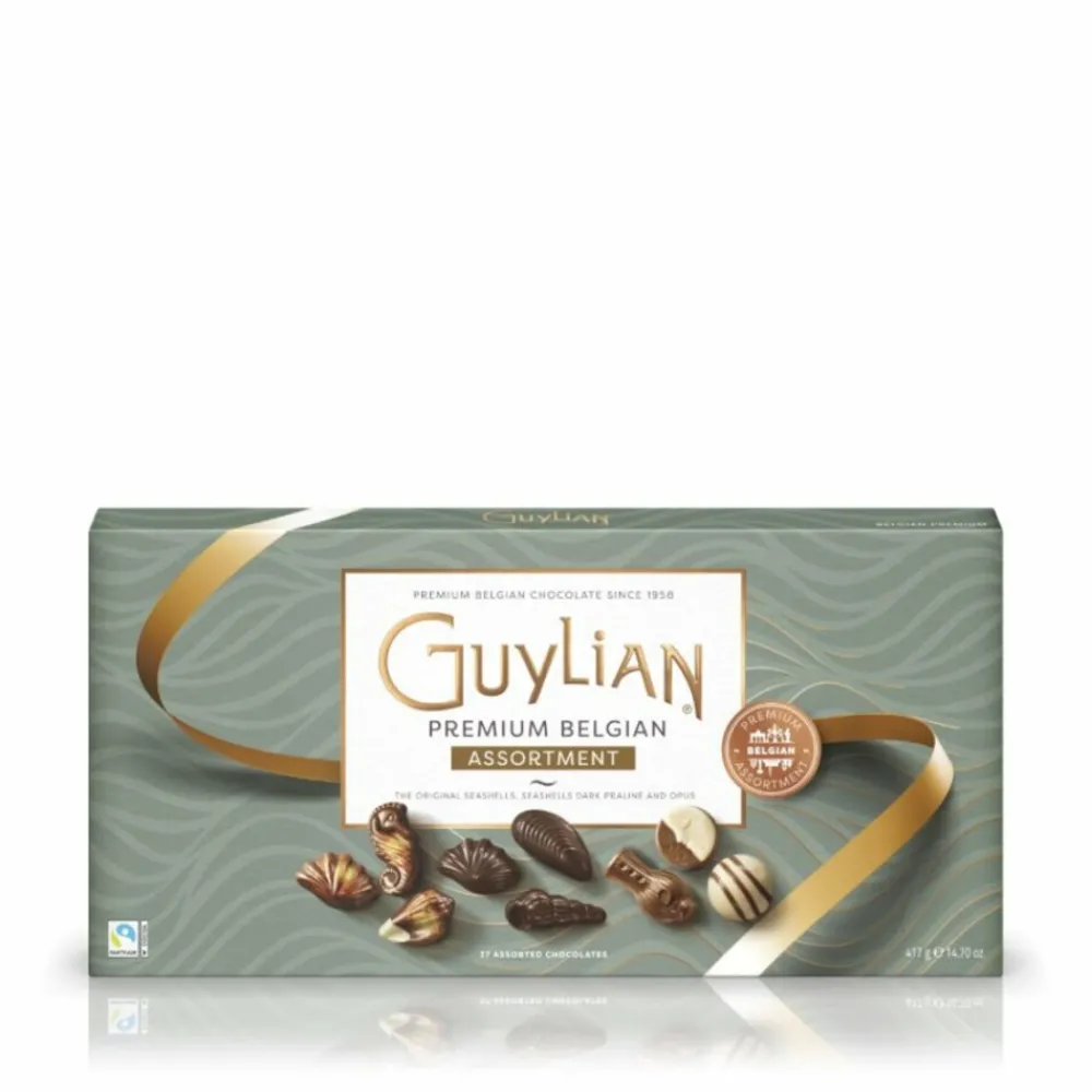 Chocolade<Guylian Belgian Premium Assortiment 417 gr
