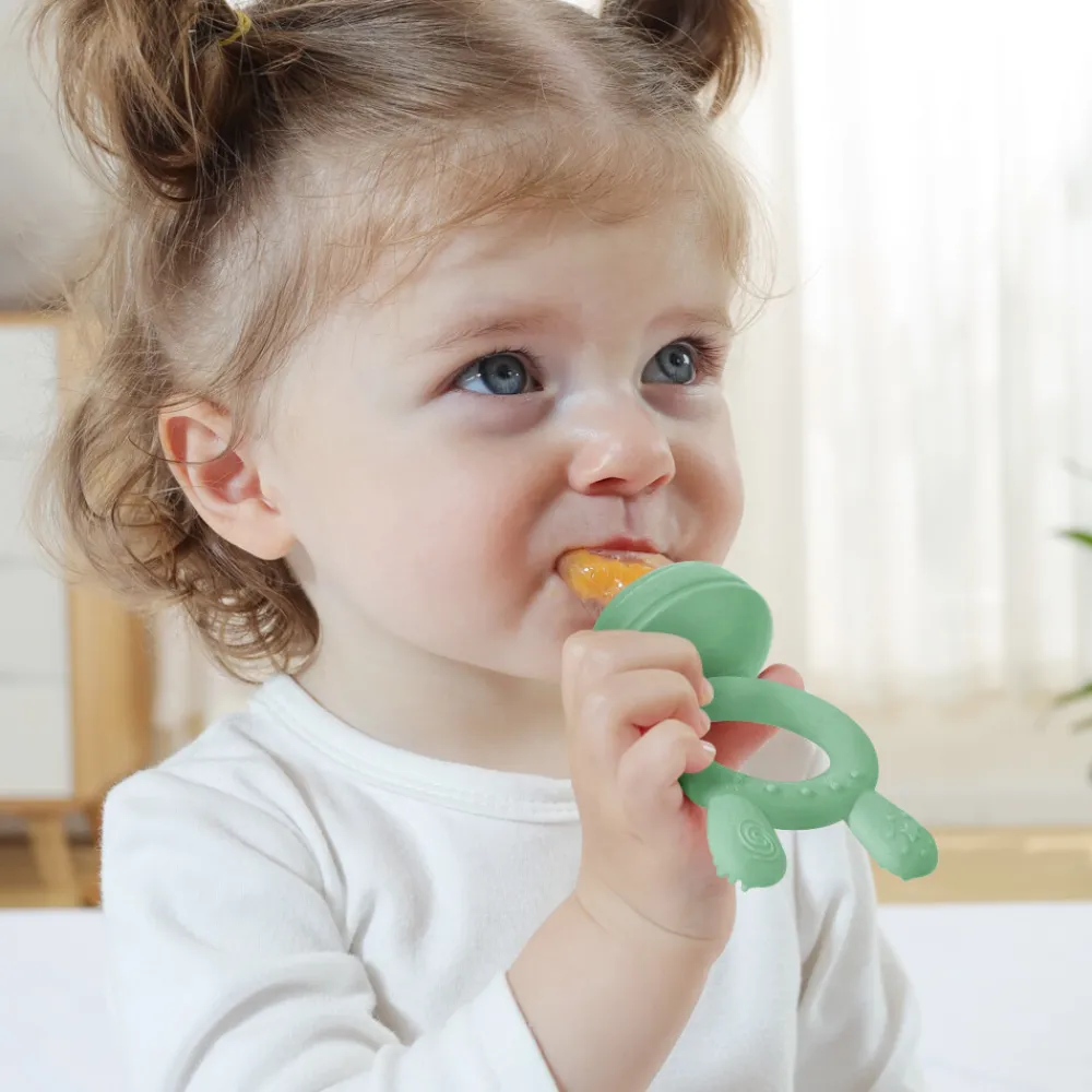 New Fresh Food Feeder Fruitspeen Steel blue Servies & Drinkbekers