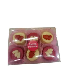 New Marsepijn Petit Four + Hartje 6 stuks Chocolade