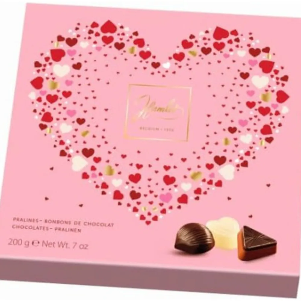 Chocolade<Hamlet Pralines Rose Hart 200 gr