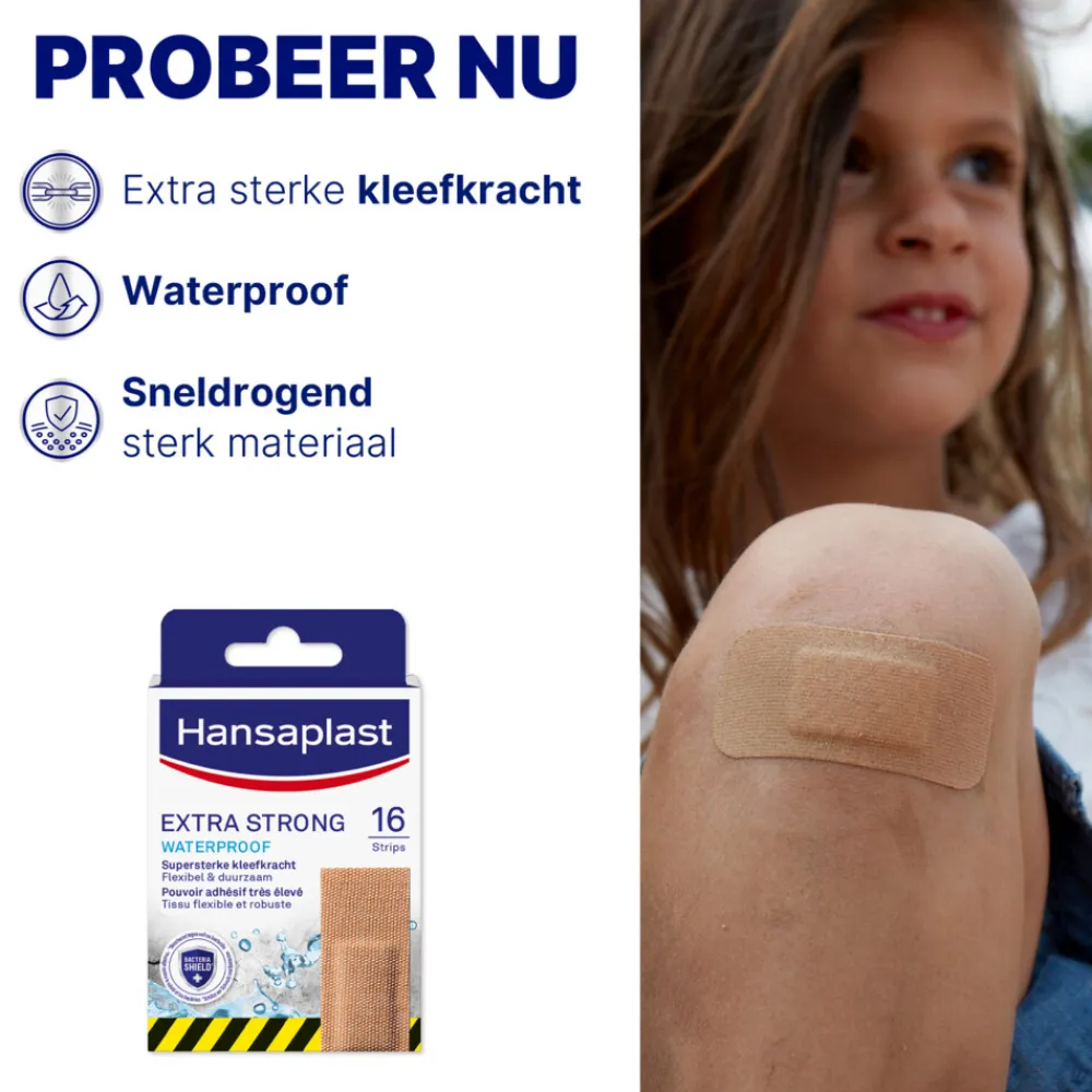 Xtra Strong Waterproof 16 stuks^Hansaplast Online