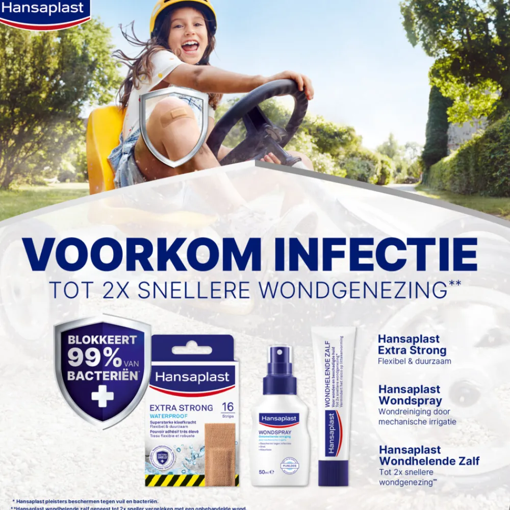 Xtra Strong Waterproof 16 stuks^Hansaplast Online