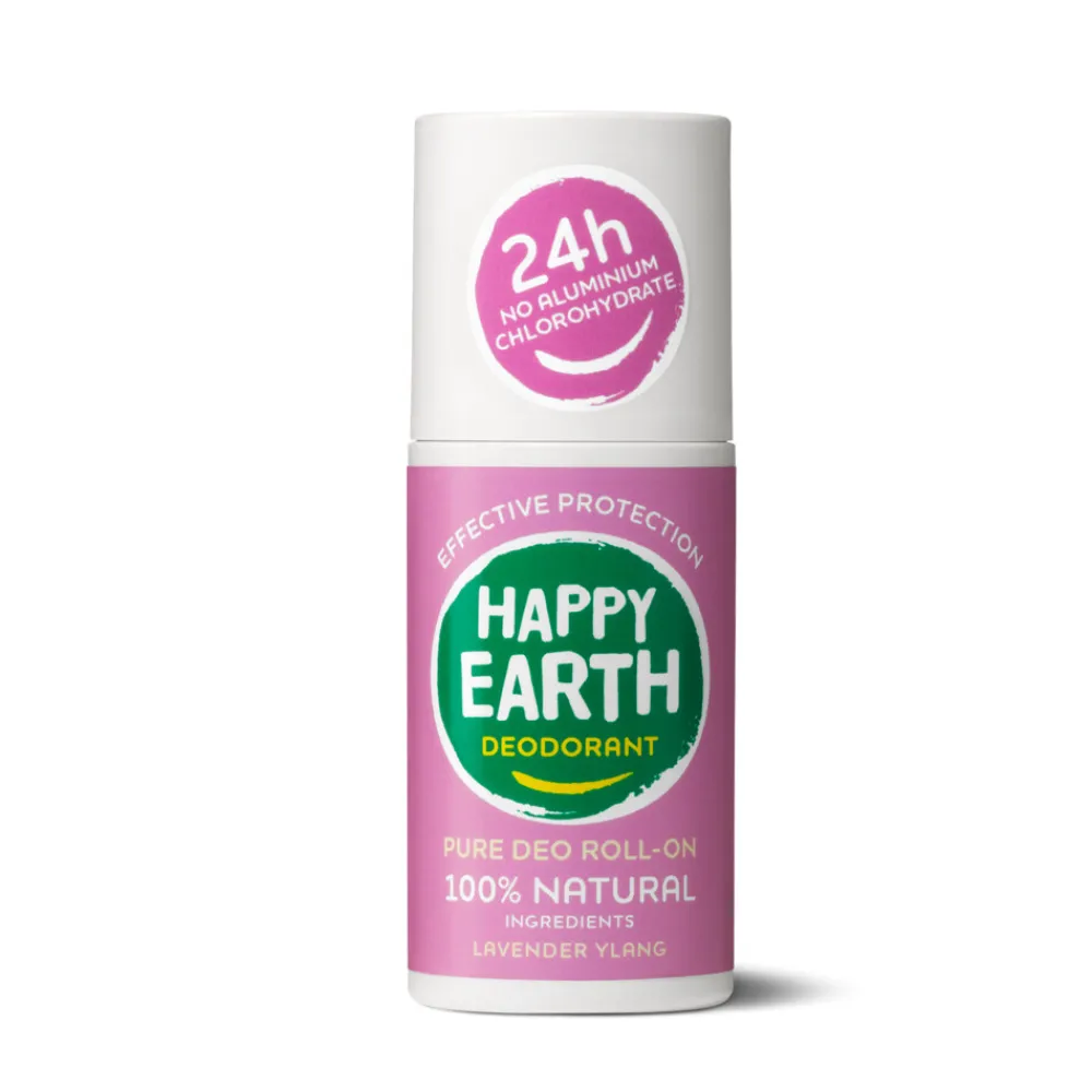 Deodorant<Happy Earth 100% Natuurlijke Deodorant Roller Lavender Ylang 75 ml