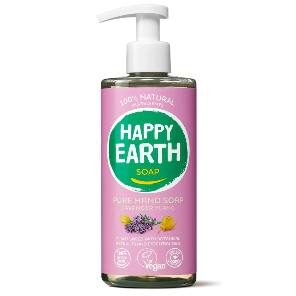 100% Natuurlijke Handzeep Lavender Ylang 300 ml^Happy Earth Sale