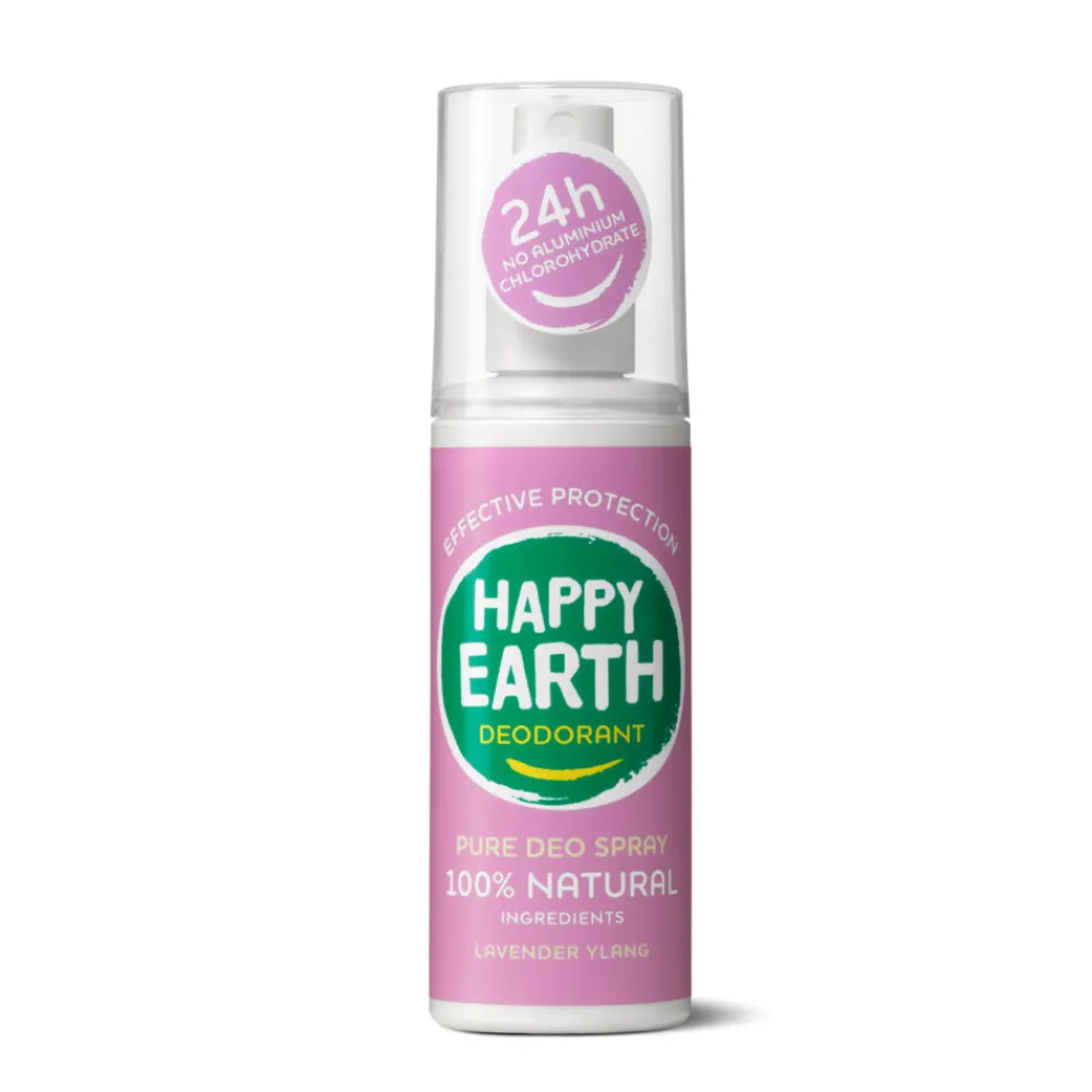 Deodorant<Happy Earth 100% Natuurlijke Deodorant Spray Lavender Ylang 100 ml