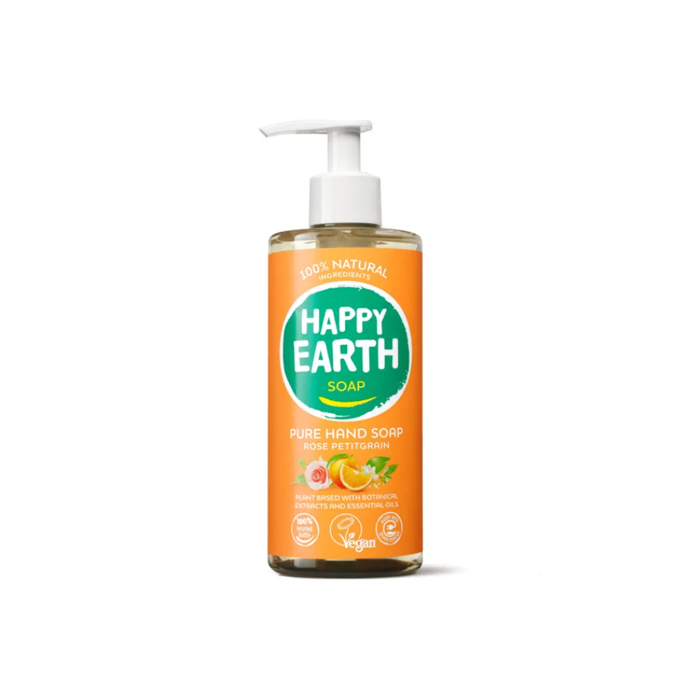 Keukenartikelen<Happy Earth 100% Natuurlijke Handzeep Rose Petitgrain 300 ml
