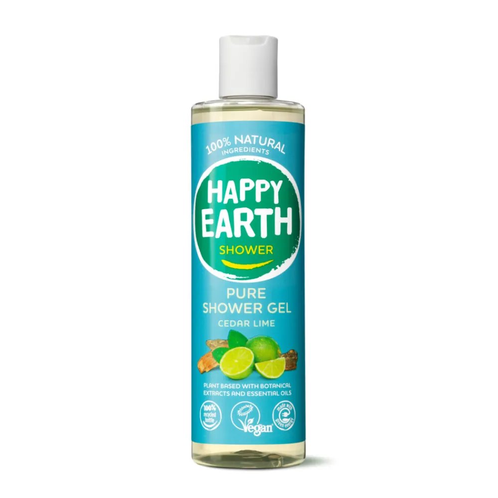 Bad & Douche<Happy Earth 100% Natuurlijke Douchegel Cedar Lime 300 ml