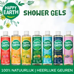 Bad & Douche<Happy Earth Douchegel Bergamot Cedarwood 100% Natuurlijk 300 ml