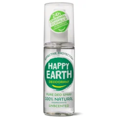 Pure Deodorant Spray Unscented 100 ml^Happy Earth Best