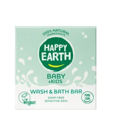 Wash & Bath Bar 100% Natuurlijk Baby & Kids 50 gr^Happy Earth Discount