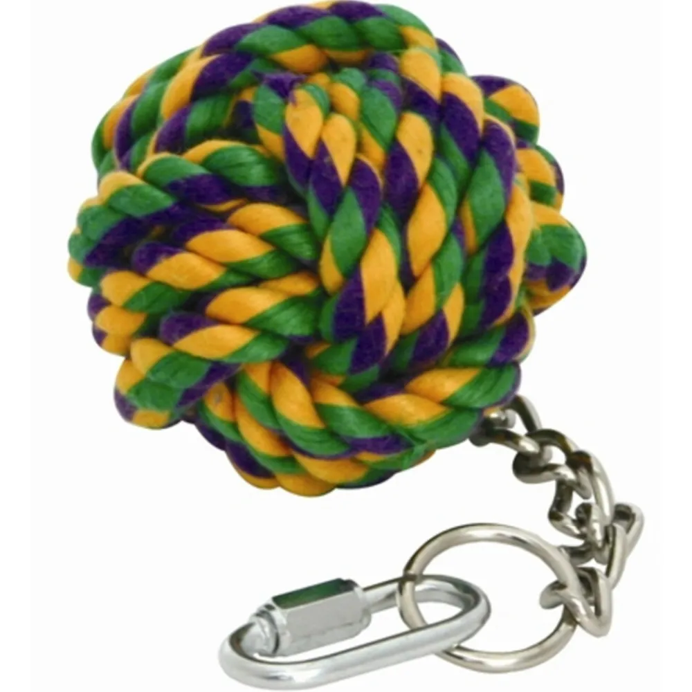 Speelgoed<Happy Pet Touwbal Aan Ketting Vogel 6,5 cm