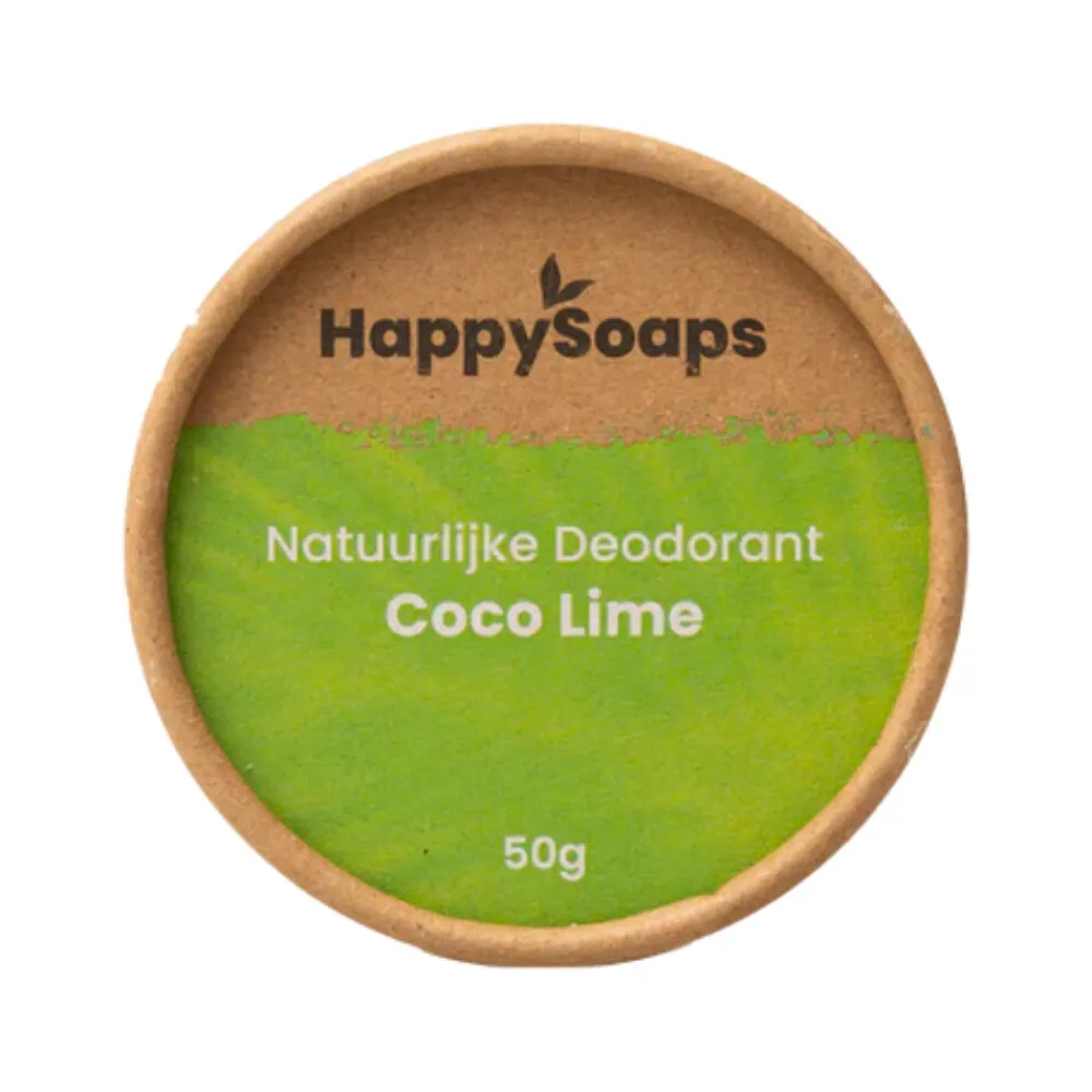 Deodorant<HappySoaps Natuurlijke Deodorant Kokos En Limoen 50 gr