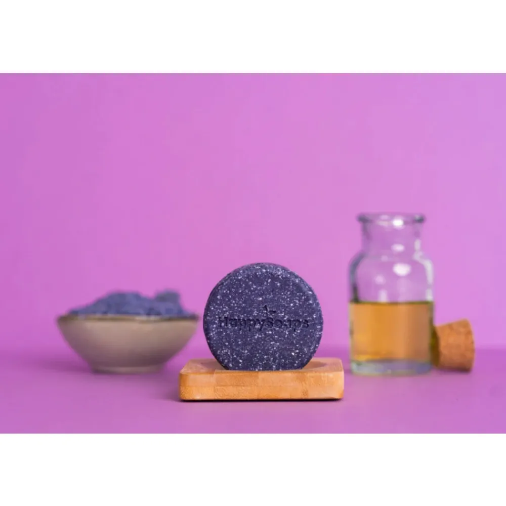 Shampoo<HappySoaps Shampoo Bar Bright Violet Zilver 70 gr