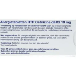 Cetirizine 10 mg 30 tabletten^Healthypharm New