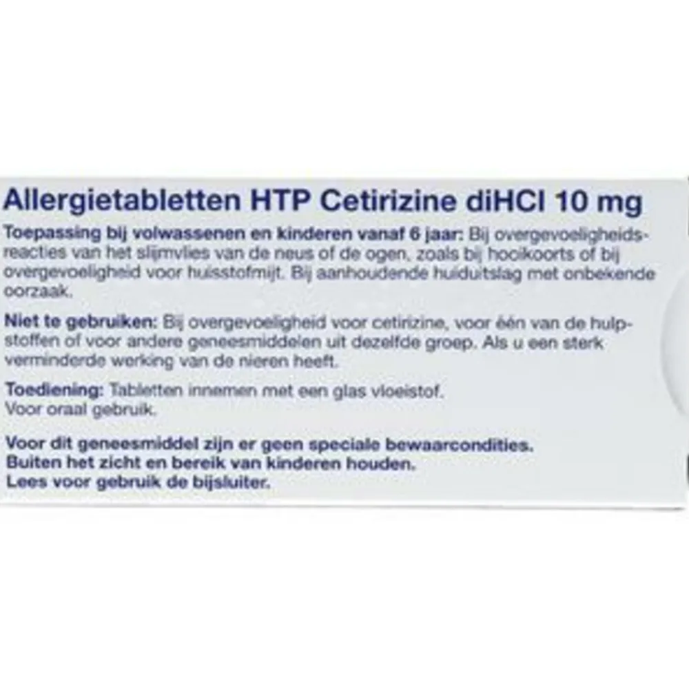 Cetirizine 10 mg 30 tabletten^Healthypharm New