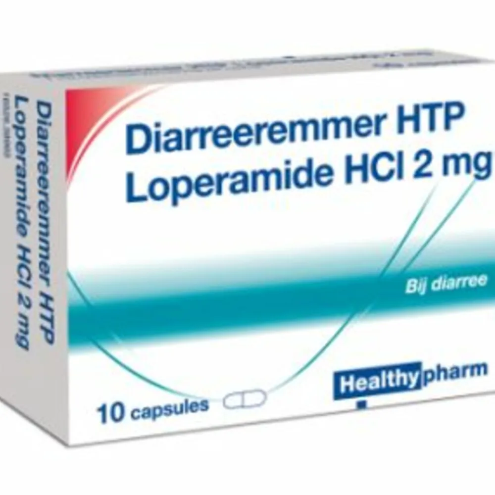 Diarreeremmer HTP Loperamide HCl 2 mg 10 capsules^Healthypharm Clearance