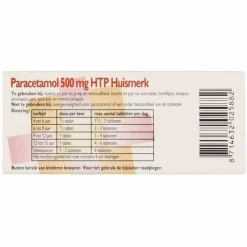 New Paracetamol 500 mg 50 tabletten Pijnstillend