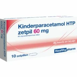 Paracetamol Kind 60 mg 10 stuks^Healthypharm New