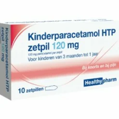 Paracetamol Kind 120 mg 10 stuks^Healthypharm