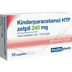 Sale Paracetamol Kinderen 240 mg 10 stuks Geneesmiddelen|Pijnstillend