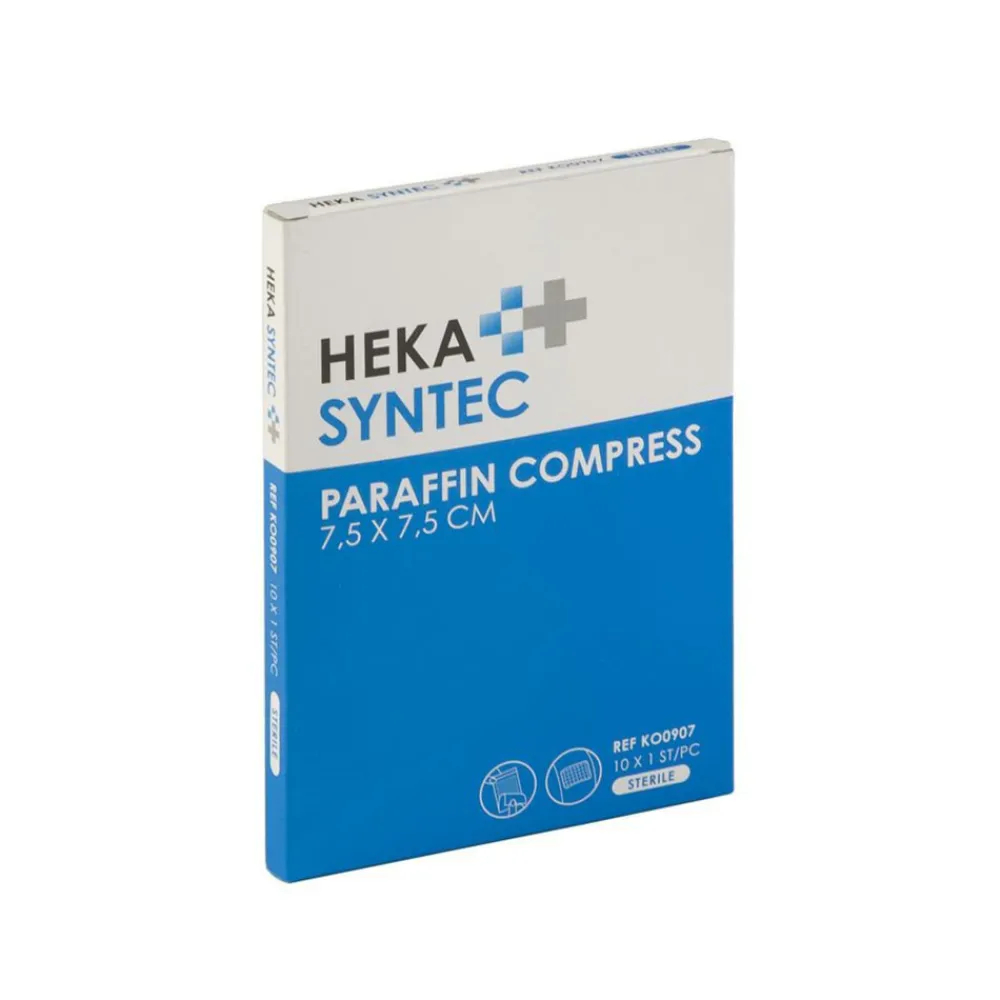 Online Paraffin Compress 7,5 x 7,5 cm Steriel 10 stuks Verbandmiddelen