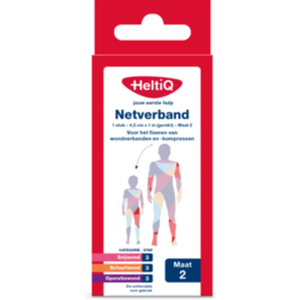 Verbandmiddelen|Sportblessures<HeltiQ Netverband Nr 2 4,2 cm x 1 m (gerekt)