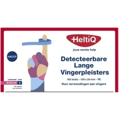 Vingerpleisters Detecteerbaar 120x20 mm PE 100 stuks^HeltiQ Hot
