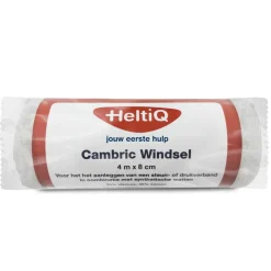 Wondverzorging|Verbandmiddelen<HeltiQ Windsel Cambric 4 m x 8 cm