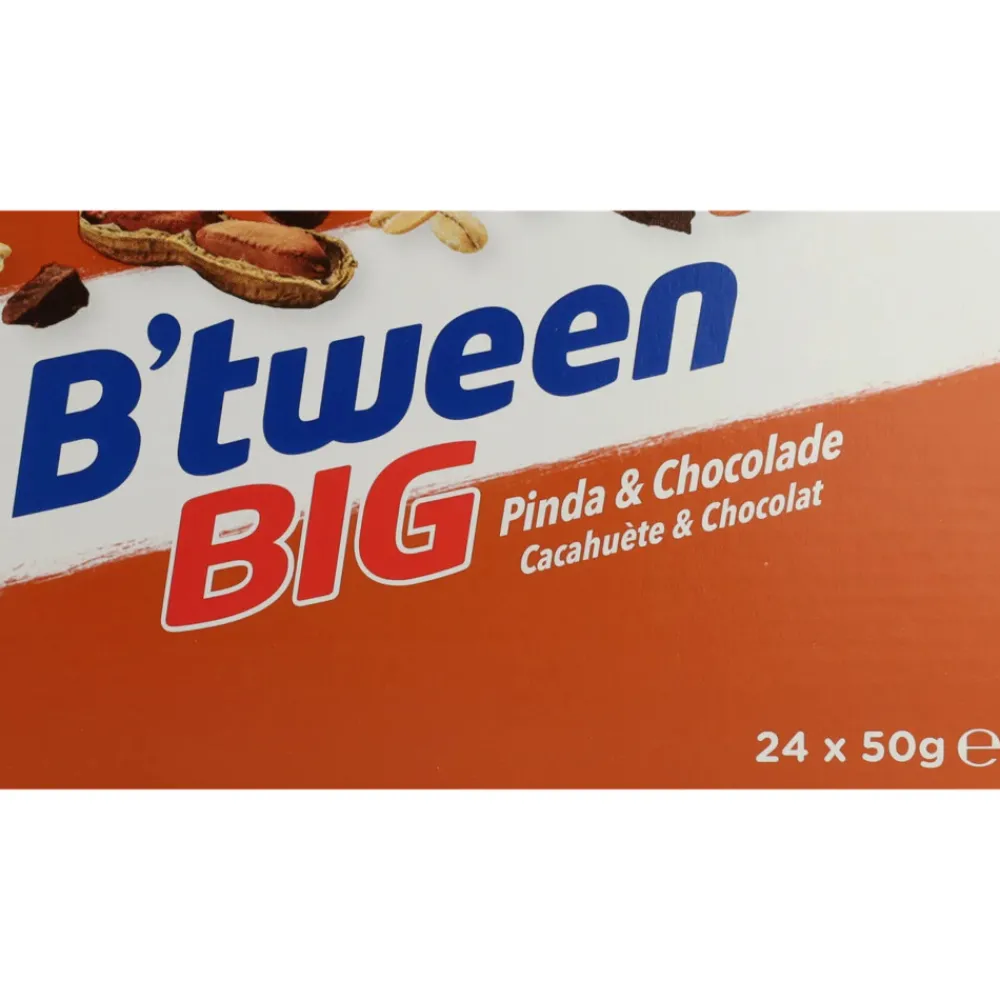Snacks & Tussendoortjes<Hero B'tween BIG Mueslireep Pinda & Chocolade 24 x 50 gr
