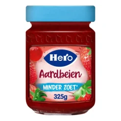 Sale Jam Minder Zoet Aardbeien 325 gr Beleg