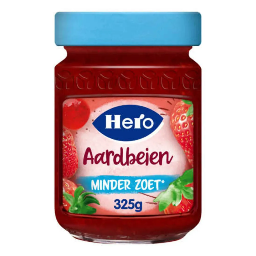 Sale Jam Minder Zoet Aardbeien 325 gr Beleg