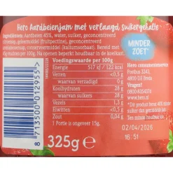 Sale Jam Minder Zoet Aardbeien 325 gr Beleg