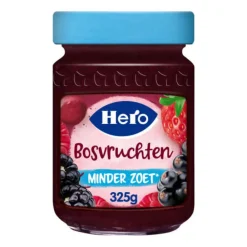 Beleg<Hero Jam Minder Zoet Bosvruchten 325 gr