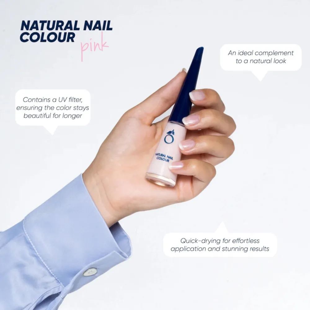 Clearance Natural Nail Colour Pink 10 ml Nagellak