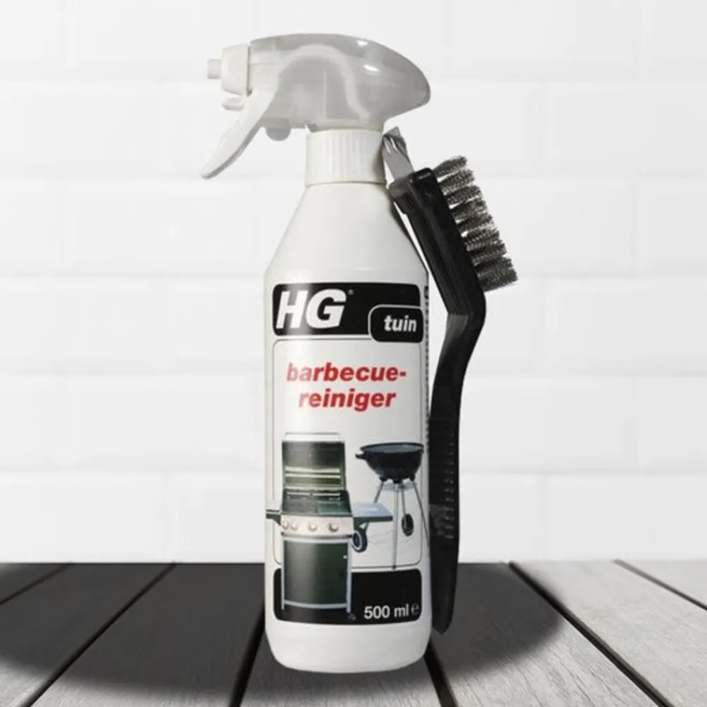 Barbecue|Keukenartikelen<HG BBQ Reiniger met BBQ Borstel 500 ml