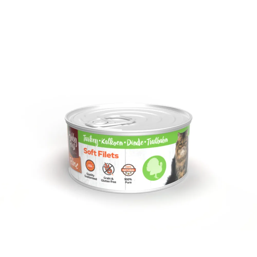 Blik Zachte Filets Kalkoen 70 gr^HobbyFirst Feline