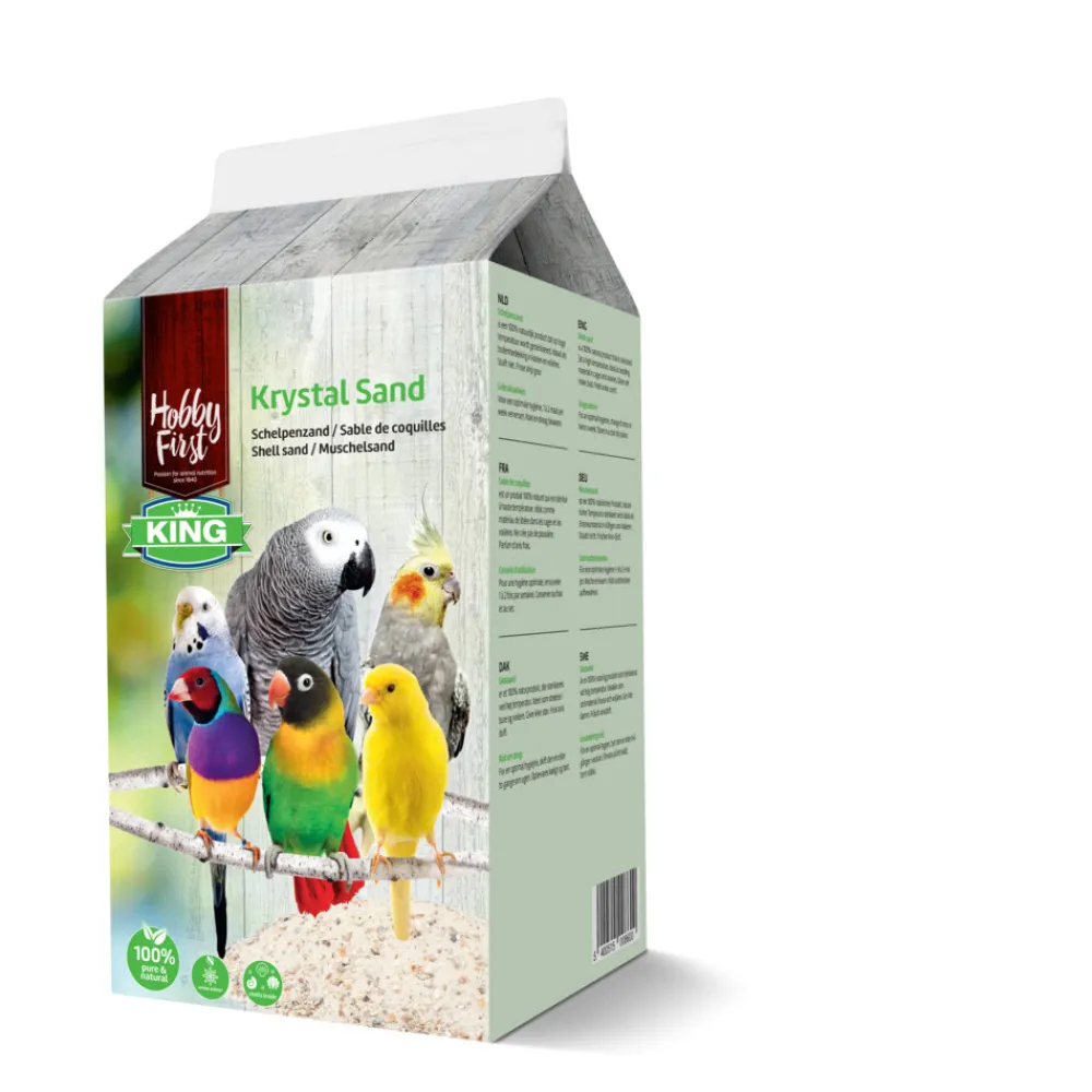 Droogvoer & Zaden<HobbyFirst King Krystal Schelpenzand 2 kg