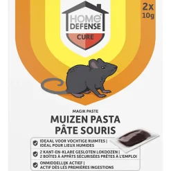 Outlet Muizen Pasta Alfachloralose Kant-en-Klare Lokdoos Magik Paste 2 stuks Ongediertebestrijding